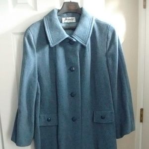 Vintage Blue Wool Coat
